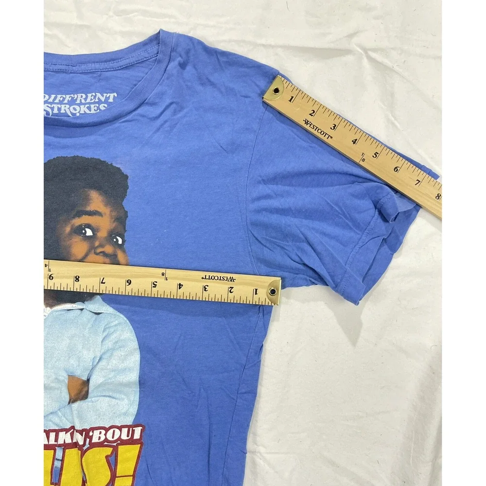 VTG Diff'rent‎ Strokes  T-shirt Small 1970's Whatchoo Talkin 'Bout Willis! Blue - Picture 4 of 7